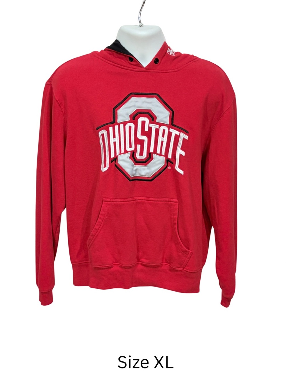 Ohio State Red Pullover Hoodie Sweatshirt - Men's XL